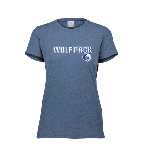 [FTSCUBNV-FAXS-LOGO1] Decker Women's Tri-Blend T-Shirt - Short Sleeve (Female Adult XS, Navy, Logo 1)