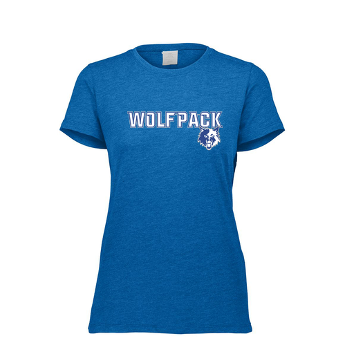 [FTSCUBRY-FAXS-LOGO1] Decker Women's Tri-Blend T-Shirt - Short Sleeve (Female Adult XS, Royal, Logo 1)