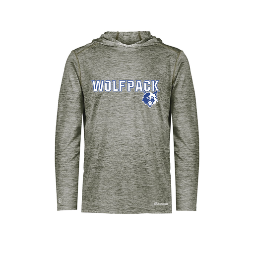 [FOLHCGGY-AS-LOGO1] Decker Men's Charge Hoodie (Adult S, Gray, Logo 1)