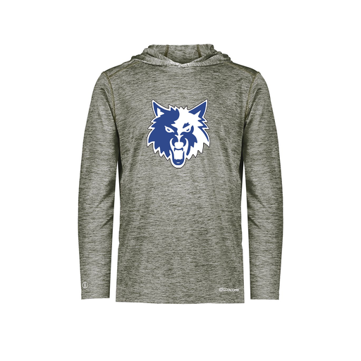 [FOLHCGGY-AS-LOGO2] Decker Men's Charge Hoodie (Adult S, Gray, Logo 2)