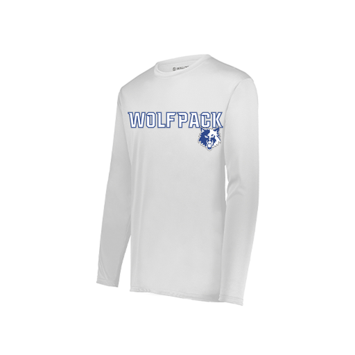 [222822.005.XS-LOGO1] Men's LS Smooth Sport Shirt (Adult XS, White, Logo 1)