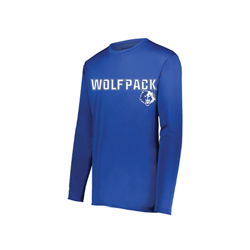 [222822.060.XS-LOGO1] Men's LS Smooth Sport Shirt (Adult XS, Royal, Logo 1)